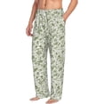 thumbnail image 2 of Balery Green Rabbit print Men's Pajama Pants,Ultra Lightweight Pjs,Lounge Pant-Small, 2 of 9