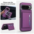 thumbnail image 6 of Caseswill for Google Pixel 11 / Pixel 11 Pro Case with 2X Screen Protector, Magnetic Card Holder Leather Wallet Kickstand Shockproof Protective Cover, Compatible with MagSafe, 6 of 7