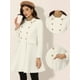 thumbnail image 2 of Abrigo de Invierno con Solapa para Mujer Abrigo con Doble Botonadura blanco M, 2 of 5