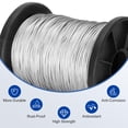 thumbnail image 1 of 316 Stainless Steel Cable 600Ft 1/32In Wire Rope With 150Pcs Aluminum Sleeves Stops For String Lights Hanging Clotheslines Trellis Wire, 1 of 5