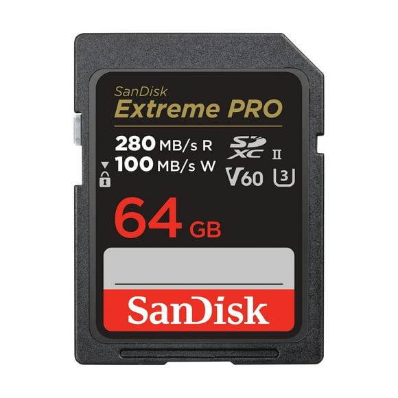 Tarjeta de memoria SanDisk Extreme PRO SDXC UHS-II 64GB V60
