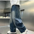 thumbnail image 7 of oqasdz Stylish and Straight Leg Pants for Big Boys Wide Leg Trousers for Kids School Wear Comfort Fit Casual Outdoor, 7 of 7