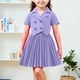 thumbnail image 1 of Conjunto de falda y top para niña, conjunto de dos piezas con falda plisada, top de manga corta y media falda para niño, ropa de abrigo y falda, ropa infantil, top de poliéster para niño, 1 of 6