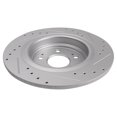 thumbnail image 4 of TRQ Rear Performance Brake Rotors Set Premium G-Coated Cross Drilled & Slotted Fits Select 2017-2020 Acura MDX, 4 of 5