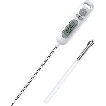 

IPX65 Waterproof Read Cooking Thermometer Auto Off Kitchen Thermometer for Cooking BBQ Meat Sugar Baking