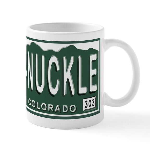 CafePress - P Nuckle Samples Colorado Plates Mugs - 11 oz Ceramic Mug - Novelty Coffee Tea Cup
