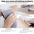 thumbnail image 4 of Depurador de espalda de silicona para ducha, lavador de espalda alargado y suave, cepillo corporal de baño con asas para limpieza profunda, exfoliación y masaje, mejora la circulación sanguínea, depu, 4 of 5