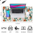 thumbnail image 5 of Long Mouse Pads for Desk,Pioneer Flower Floral Print Pattern Desk Mats on Top Of Desks, Desk Mouse Pad Extra Large with 3mm Non-Slip Base and Stitched Edge for Gaming,Office,Work,Home 31.5"x15.7", 5 of 6