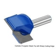thumbnail image 3 of Unique Bargains 30mm Dia 8mm Shank Bottom Cleaning Router Bit 2 Flutes Carbide Tipped Cutter Uncoated for Woodworking, 3 of 5