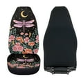 thumbnail image 4 of Uorisanigo Car Seat Cover Fit Four Seasons, Soft 2-Pack Moon Pink Dragonfly Front Seat Covers, Universal Fit for Most Vehicles, Summer Cool & Winter Warm, Easy Installation, 4 of 7