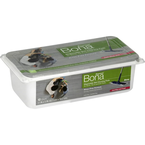 Bona Express Disposable Wet Cleaning Pads for HardSurface Floors