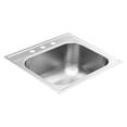 thumbnail image 6 of Moen GS181953Q 1800 Series 25-inch 18 Gauge Drop-in Single Bowl Stainless Steel Kitchen or Bar Sink, 9-inch Depth, Featuring QuickMount, 6 of 6