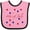 Pink and Black, variant on Inktastic 4th of July Stars Boys or Girls Baby Bib