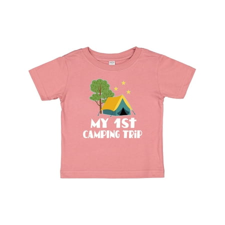 

Inktastic My 1st Camping Trip Gift Baby Boy or Baby Girl T-Shirt
