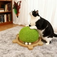 thumbnail image 4 of Kadlawus Under $5 ! Turtle Shape Cat Scratching Post Sisal Rope Claw Board with Toy Interactive Play Center for Indoor Cats Kitten Entertainment Activity, 4 of 7