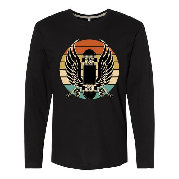 Inktastic Skateboard Retro Skateboarding Long Sleeve T-Shirt