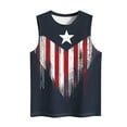 thumbnail image 4 of GNFQXSS Womens Crew Neck Tank Top Star Print Loose Sleeveless Cami Lightweight Flowy Patriotic Summer Beach Top Multicolor S, 4 of 4