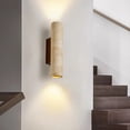 thumbnail image 5 of Aplique de Pared LED Moderno y de Travertino Amarillo Natural con Luz Hacia Arriba y Hacia Abajo para Dormitorio, Sala de Estar y Pasillo, 5 of 5