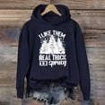 thumbnail image 2 of Sweatshirts Hoodies for Women Pullover Crewneck Christmas Long Sleeve Winter Fall Clothes I Like Them Real ThickSprucey Letter Print Casual Sweaters, 2 of 3