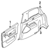 Genuine OE Mitsubishi Rear Door Trim - MB782993