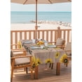 thumbnail image 2 of 54x80 Inch Outdoor Tablecloth with Umbrella Hole Zipper Rectangle Wood Sunflowers Rectangular Tablecloths Outside Waterproof Vintage Garden Floral Bees Farmhouse Patio Table Cover for Picnic Party, 2 of 8