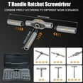 thumbnail image 4 of 24 in 1 Magnetic Ratchet Screwdriver Set, Trysreview/HingeHalve Multifunctional T Handle Ratchet Screwdriver, Multi Bit Mini Diy 24-in-1 Tool Set for PC,Furniture,Watch,Bicycle (1set), 4 of 9