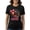 Black, variant on Football Mom Graphic T-Shirt 100% Cotton Pink Bow Sports Mom Gift Game Day Tee (White, L)