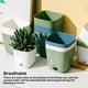 thumbnail image 2 of Naiovety Maceta con múltiples agujeros, bandejas para suculentas, macetas para plantas de interior, drenaje, funda transpirable, decoración de Jardín y Patio Verde METRO, 2 of 6
