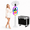 White, variant on Fantasyview DSLR iPad Photo Booth Machine, Metal Enclosure, with Flight Case, for Weddings and Events