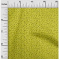 thumbnail image 1 of oneOone Cotton Cambric Lime Green Fabric Leaves,Floral & Triangle Geometric Sewing Material Print Fabric By The Yard 42 Inch Wide, 1 of 4