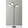 thumbnail image 2 of Adesso® Presley 3-Arm Floor Lamp, 69"H, Clear Shade/Black Nickel Base, 2 of 4