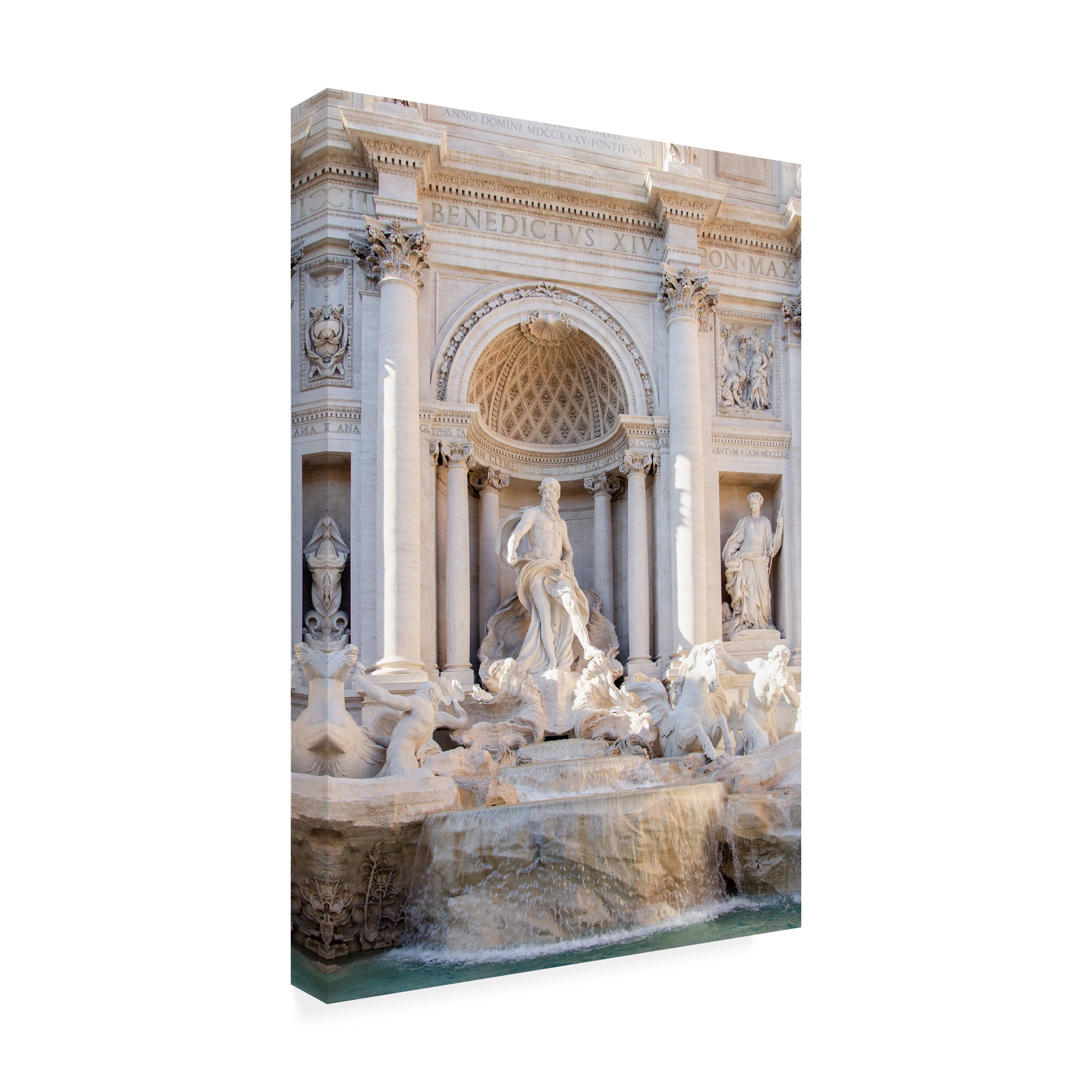 Laura DeNardo 'Trevi Fountain in Afternoon Light I' Canvas Art