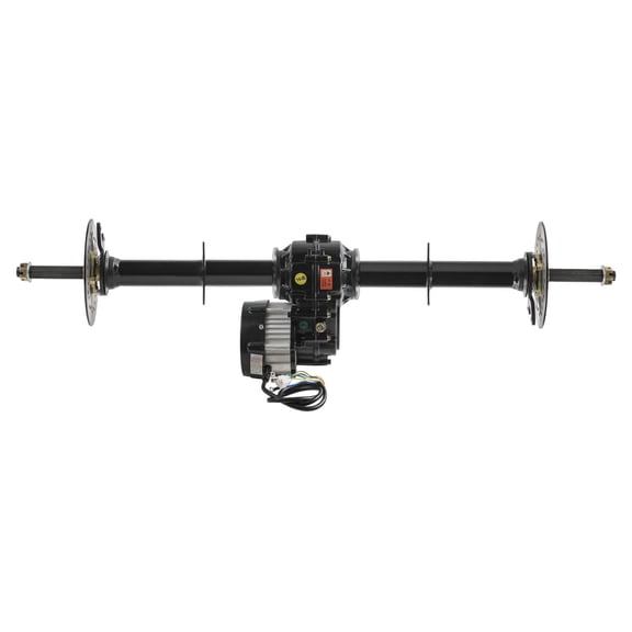 40" Rear Axle Kit with 48V 500W Brushless Motor & Differential Gearbox,4 Stud Wheel Hubs, Brake Disc for Go Kart ATV UTV Drift Trike Golf Cart Buggy 4 Wheelers Karting Dolly Cart Mower DIY Projects
