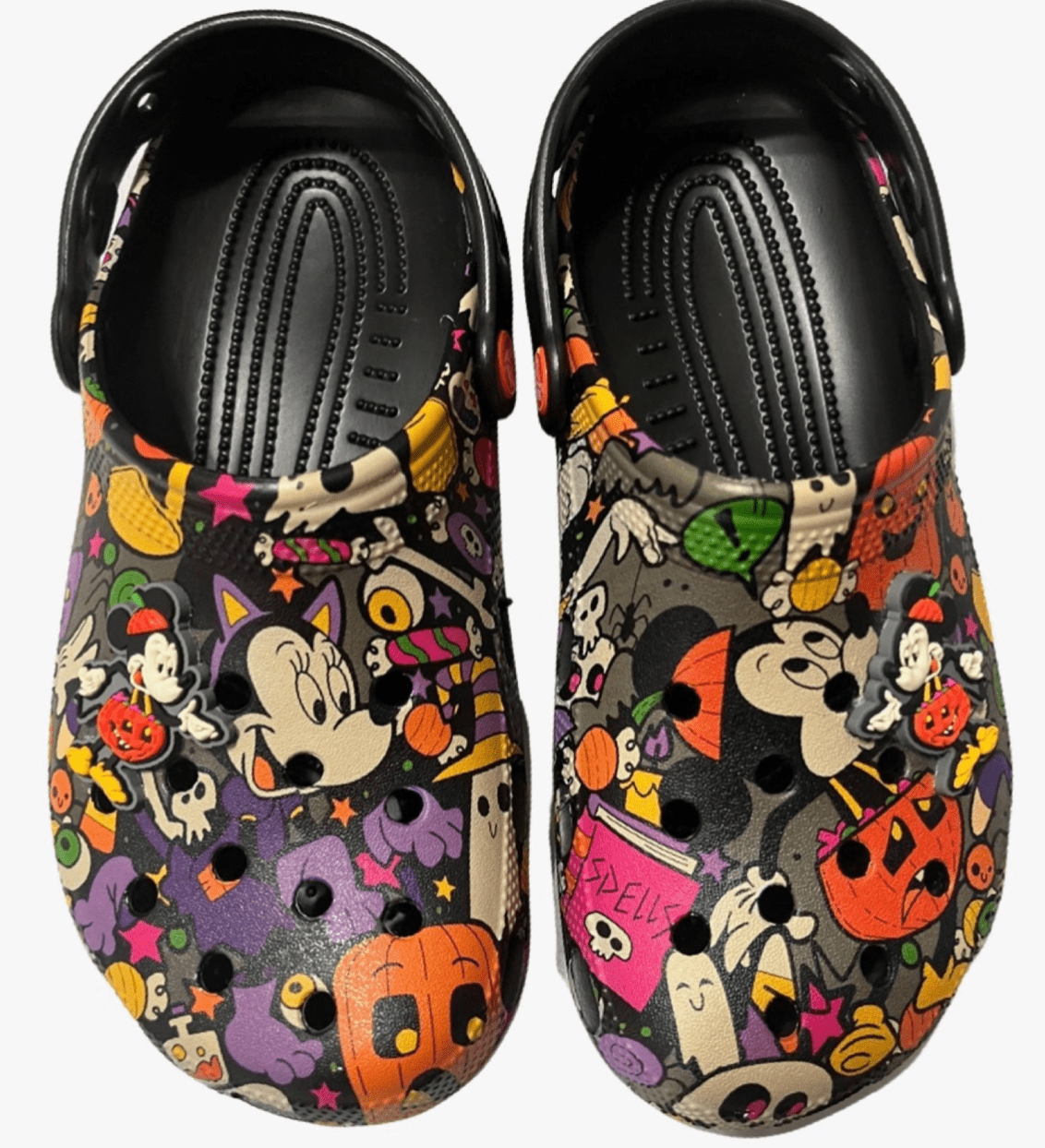 17pcs/lot Pack Sale Cool Halloween Micky Mouse for Crocs Charms for Croc  shoe Accessories Kid