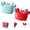 Blue+Red, variant on Crab Multifunctional Bottle Opener, 4-in-1 Magnetic Multi Tool with Box Cutter & Mini Scissors for Camping Travel Kitchen Home Office