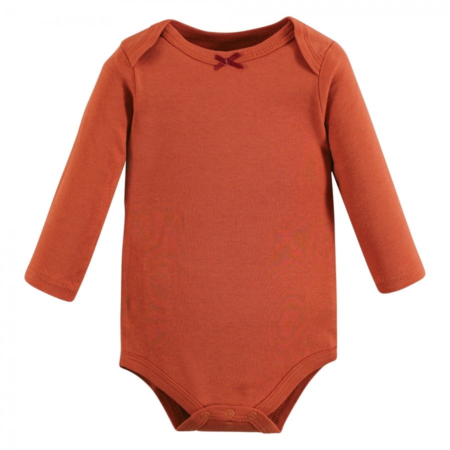 Hudson Baby Cotton Long-Sleeve Bodysuits, 5-Pack, Newborn- 24 Months
