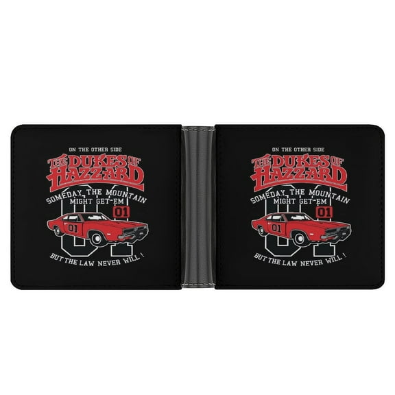 Dukes Haz-zard Wallet Pu Leather Wallet Bifold Wallet Slim Credit Card Holder for Women Men