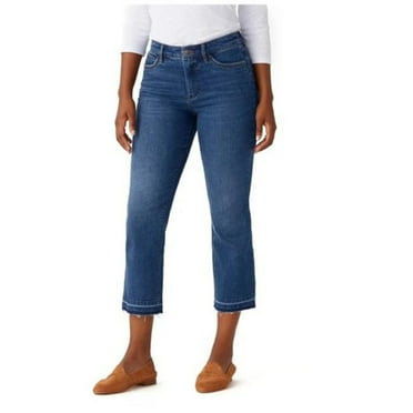 Tommy Bahama Blue Dark Demi Bootcut Capri/Cropped Jeans, 2