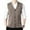 Khaki, variant on GBSYEWXS Men Vest Sweaters Casual Sleeveless V-Neck Cardigan Solid Color Daily Wear Dark Gray Sweater