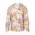 thumbnail image 2 of Uemuo Colorful Floral Pattern Women's Full Zip UPF 50+ Sun Protection Hoodie Jacket Long Sleeve Sun Shirt Hiking Outdoor Performance with Pockets-X-Large, 2 of 9