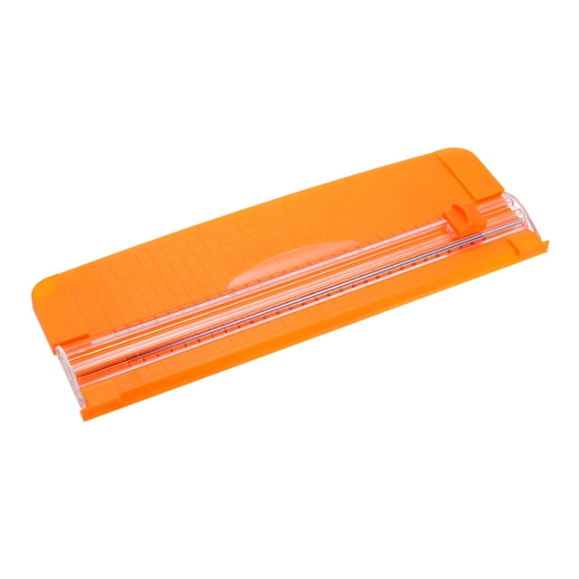 Unique Bargains 12 Inch Paper Cutter, A4 Size Portable Paper Trimmer Slicers Scrapbooking Tool, Orange