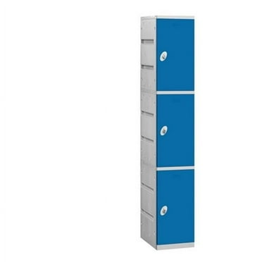 Salsbury  D 3-Tier Plastic Lockers - Blue