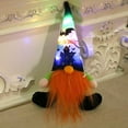 thumbnail image 3 of Floleo Halloween Gnome Decor Ornament, LED Light Plush Witch Hanging Tree Pendant Faceless Doll Glow Lantern Bat Topper Hat Party Favor Prop Fall Decoration, 3 of 9