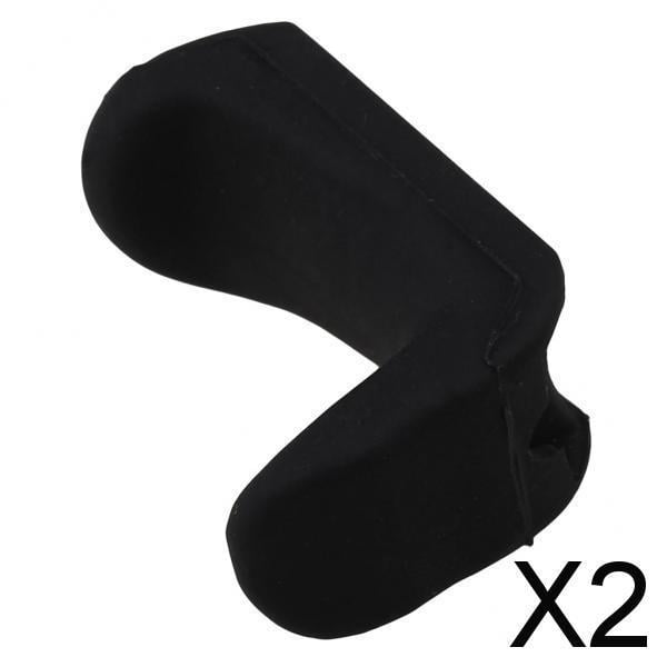 Paquete de 2-4 reposapiés de goma para pulgar, color negro, 14,5-17,5mm de diámetro, para clarinete oboe 2 piezas