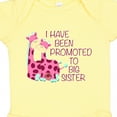 thumbnail image 4 of Inktastic I Have Been Promoted to Big Sister Pink Girls Baby Bodysuit, 4 of 5