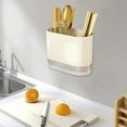 thumbnail image 4 of Wall-Mounted Plastic Utensil Organizer for Kitchen, Camping, and Parties – Versatile Storage for Chopsticks and Spoons, 4 of 6