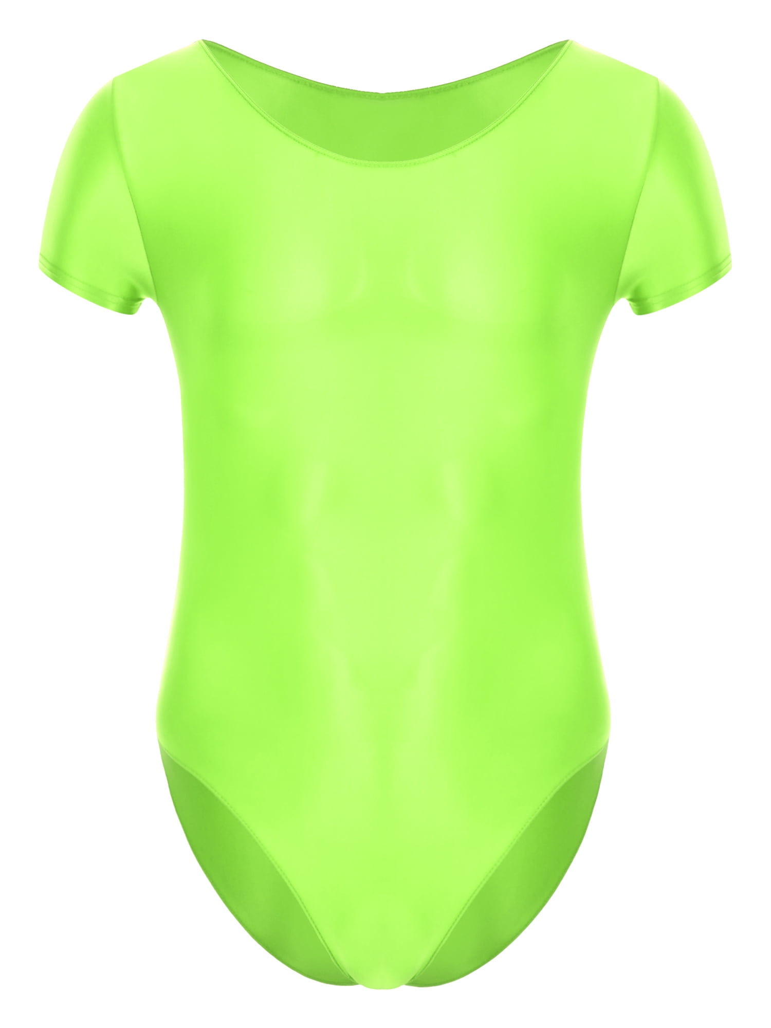 YiZYiF Mens Short Sleeve Thong Leotard One Piece Romper Pajamas