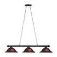 thumbnail image 2 of Traditional Style 60" Marseilles 3-Light Lamp, Burgandy, 2 of 2