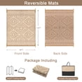 thumbnail image 4 of Lahome Lightweight & Waterproof Outdoor Rug 8x10 - Large Reversible Plastic Straw Mat for RV, Beach, Picnic, Camping, Backyard, Balcony, Beige & Brown, 4 of 9