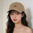 thumbnail image 2 of QASIEATN Daily Wear Baseball Caps for Women Wide Brim Small Baseball Cap All Sun Hat Trendy Letter Embroidery Cap Fall Fashion Accessories, 2 of 4